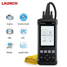Load image into Gallery viewer, Launch CR619 OBD2 Scanner automotivo Professional Engine